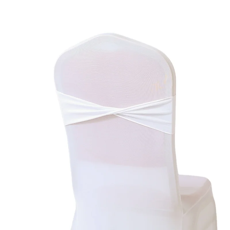 Hot Selling Wholesale Chair Sashes White Golden Easy Decoration Sashes Chair Sashes For Wedding Banquets Party