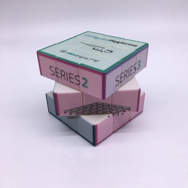3x3x3 Speed Cube Sticker  Plastic 3D Magic Cube Puzzles OEM