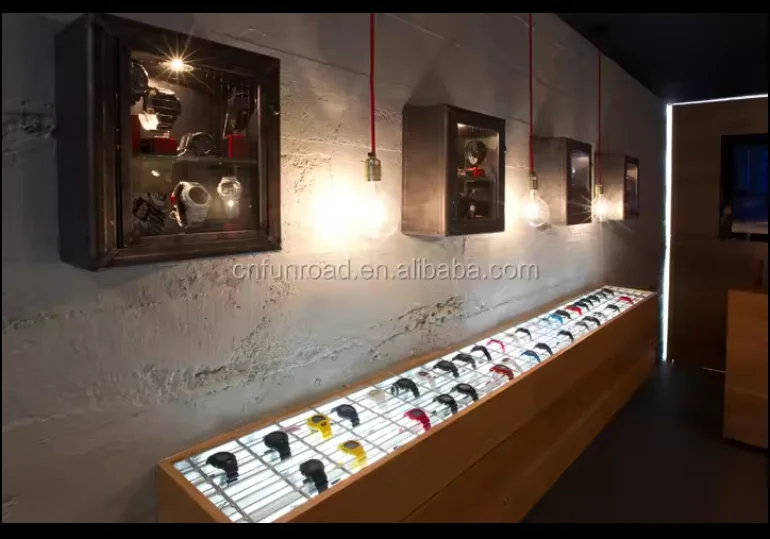 New Design Artistic Watch Display Stand Showcase for Retail Watch Store