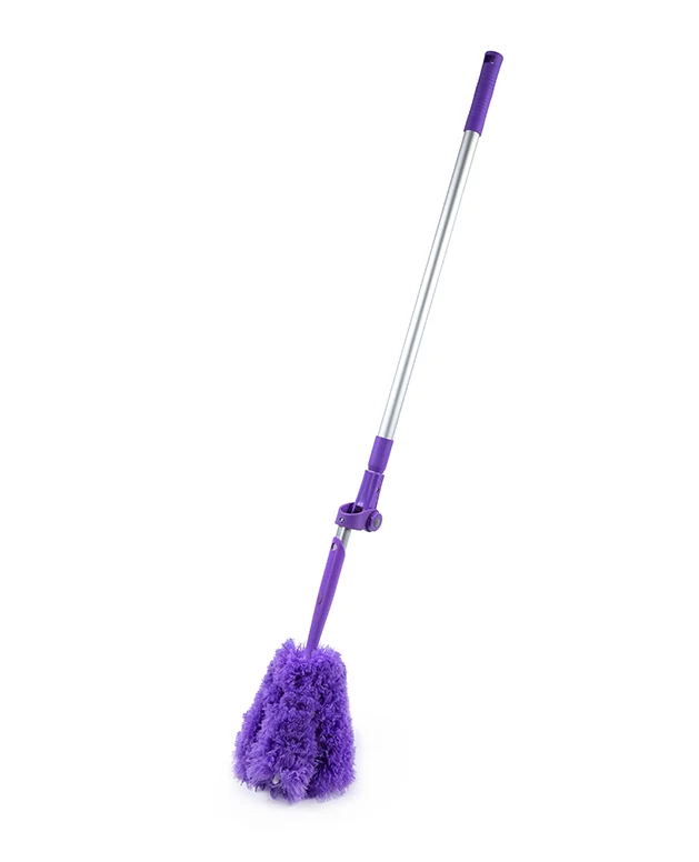telescopic long handle bendable finger microfiber fan ceiling duster
