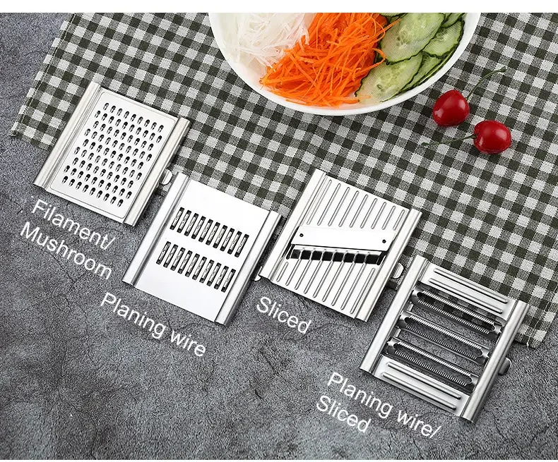 4 in 1 Multi-purpose Vegetable Slicer Grater Cutter Shredders Fruit Potato Peeler Carrot Grater Home Gadget Kitchen Accessories