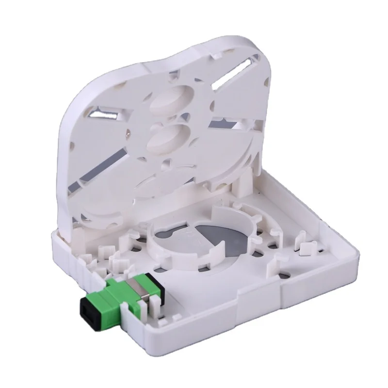 2 Port Face Plate FTTH Terminal Box Wall Mounted Indoor Sc Fiber Optic Socket Panel Mini Terminal Box