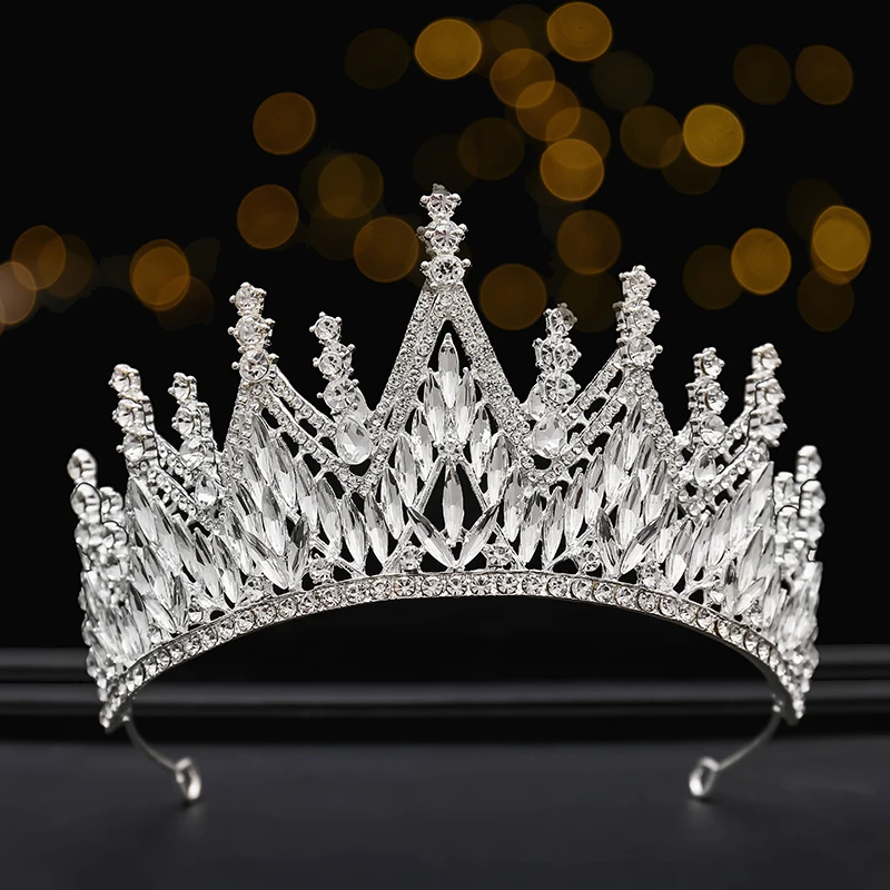 Crystal Hair Tiara  Party Tiara Crowns Happy Birthday Tiara Crowns Mermaid Hair Accessories