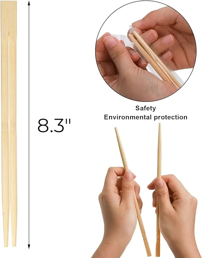 Custom printed disposable set sushi chopsticks bamboo personalized chopsticks with logo