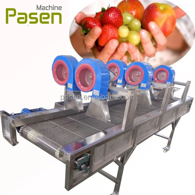 commercial food vegetable Air Dryer Conveyor Belt Air Drying Line Air Dry Washing Machine