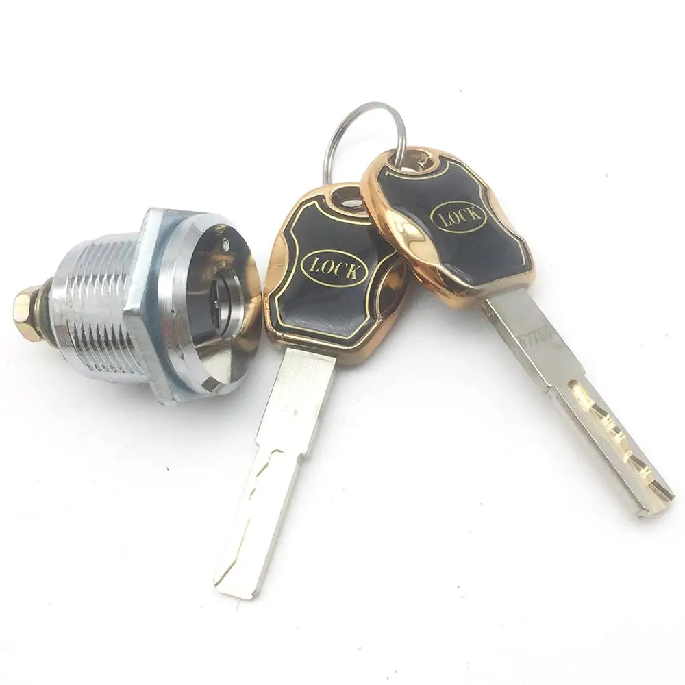 
Key cam lock for slot machine-Tubular Cabinet lock for safe 