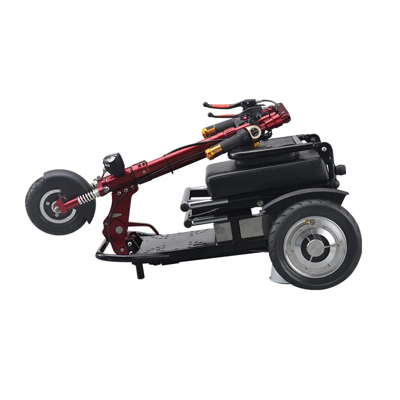 Foldable lightweight handicapped mobility scooters for elderly 3 wheel mobility scooter folding lithium battery tricycles