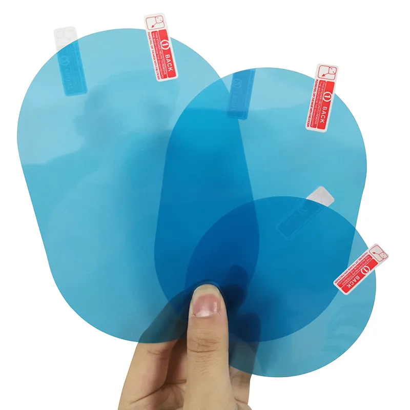 
2pc Car Rearview Mirror Rainproof Side Window Rear View clear Waterproof PVC Car Sticker Universal Protective soft Anti fog Film 