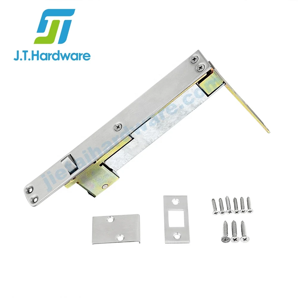 Fire Rated Wood Doors Constant Latching Stainless Steel 304 Automatic Shoot Flush Bolt