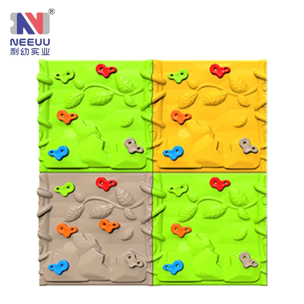 Mechanical kindergarten outdoor and Indoor plastci kids rock climbing walls playground