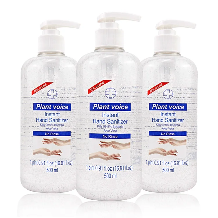 Оптовый Производитель Мини карманный 30 мл 100 мл автомобильный гель для рук Портативный 70% спиртовой дезинфицирующий средства для рук 500 мл