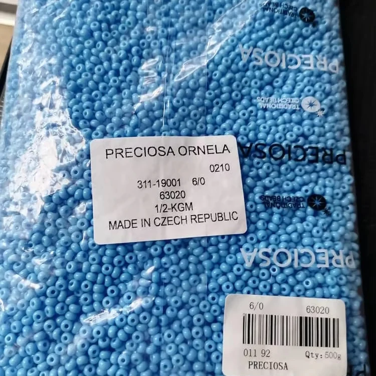 Factory wholesale 6/0 High quality solid color preciosa seed beads 500g/Bag preciosa beads for diy jewelry making