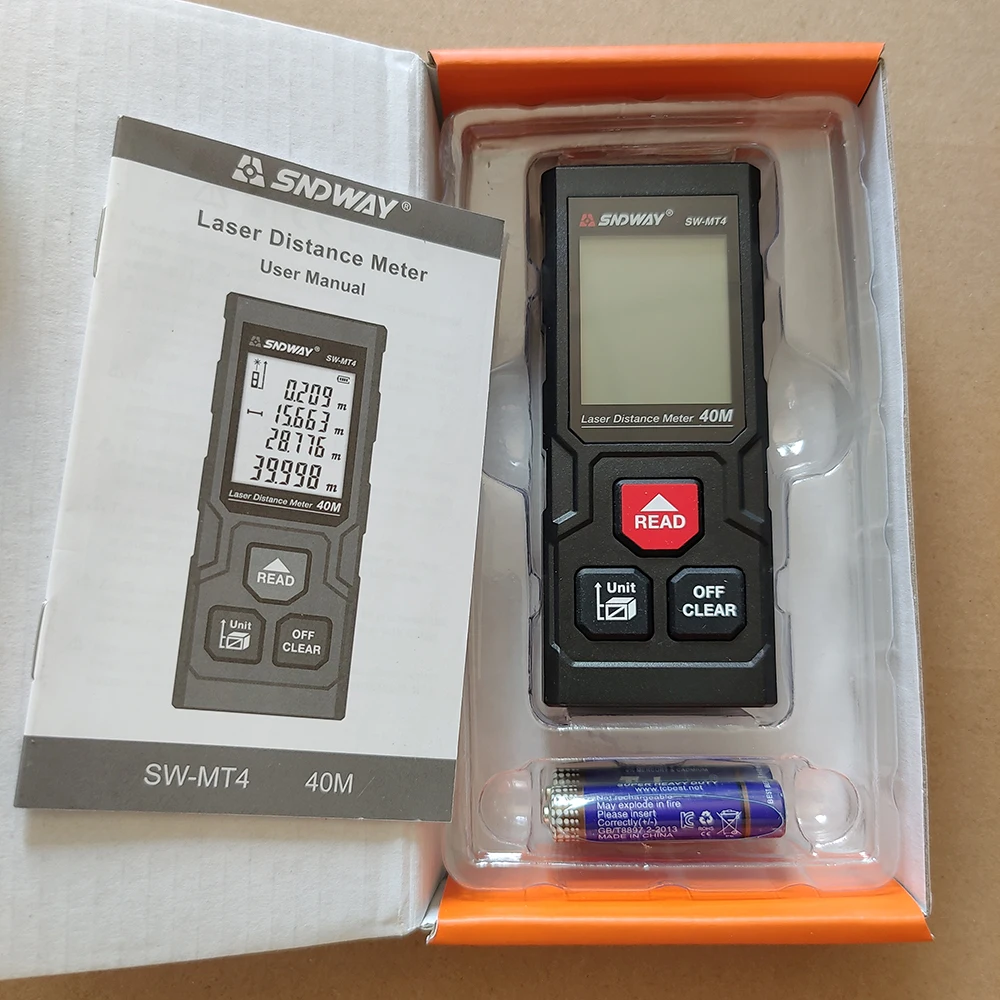 2023 new SNDWAY Economic SW-MT4 40m cheap Digital Laser Distance Meter