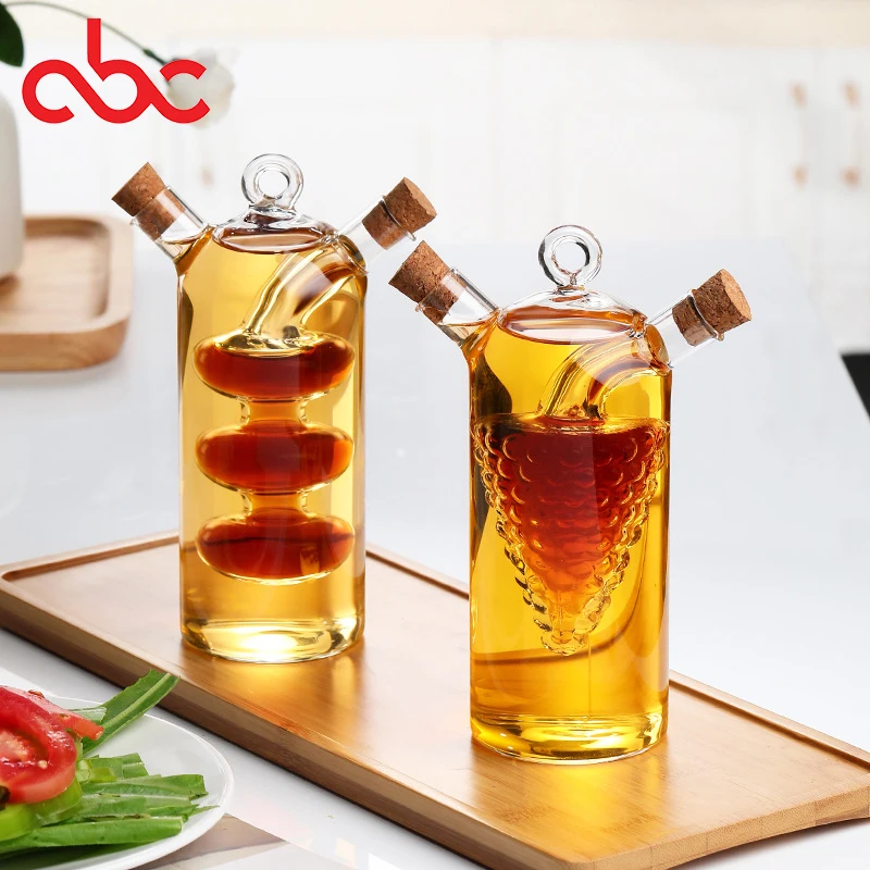 Factory Hot Sales Modern Design Oil And Vinegar Bottle Set Seasoning Oil And Vinegar Bottle Oil And Vinegar Dispenser Bottle Set