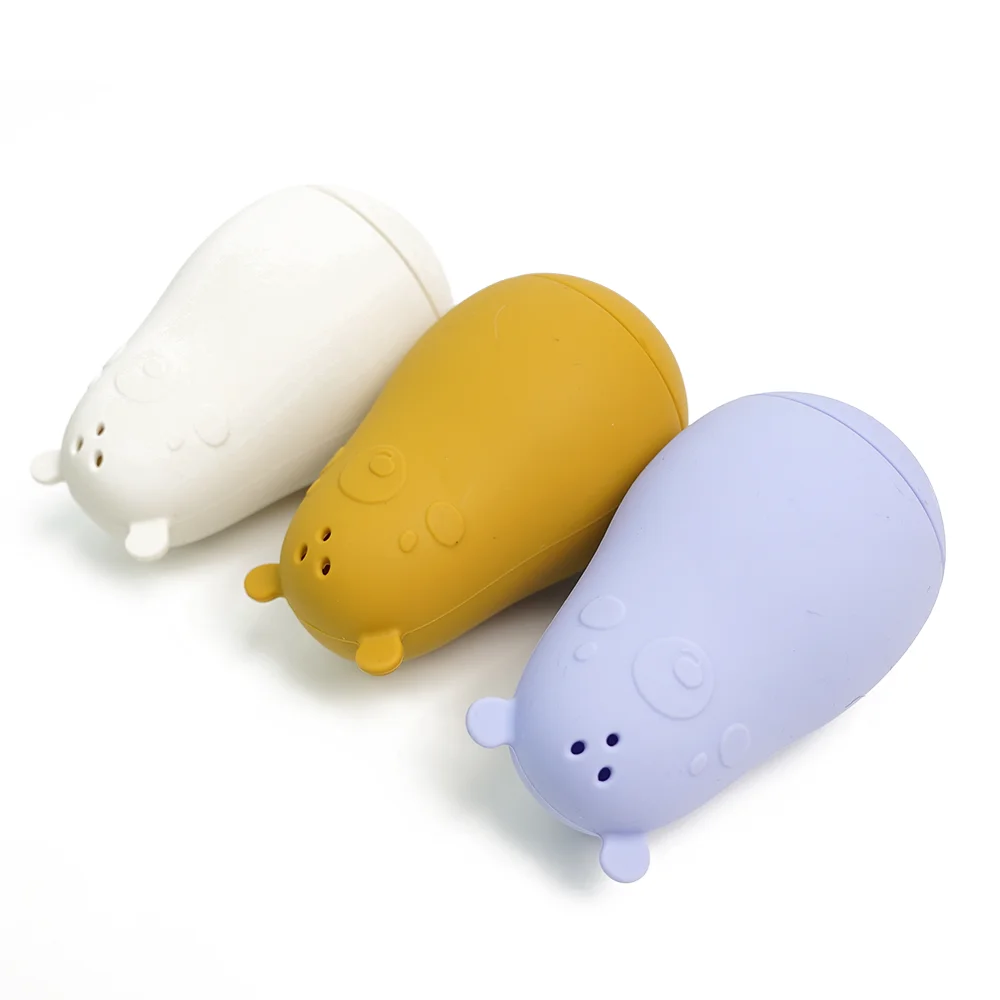 Silicone Baby Bath Toy Cartoon Animal Toddler Water Playing Toy Bathtub Water Squirting Shower Toy for Kids