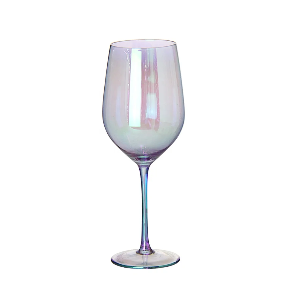 
Wholesale Diamond Lead Free Cut Rim barware champagne purple wedding Red Wine Glass cup  (62408283193)