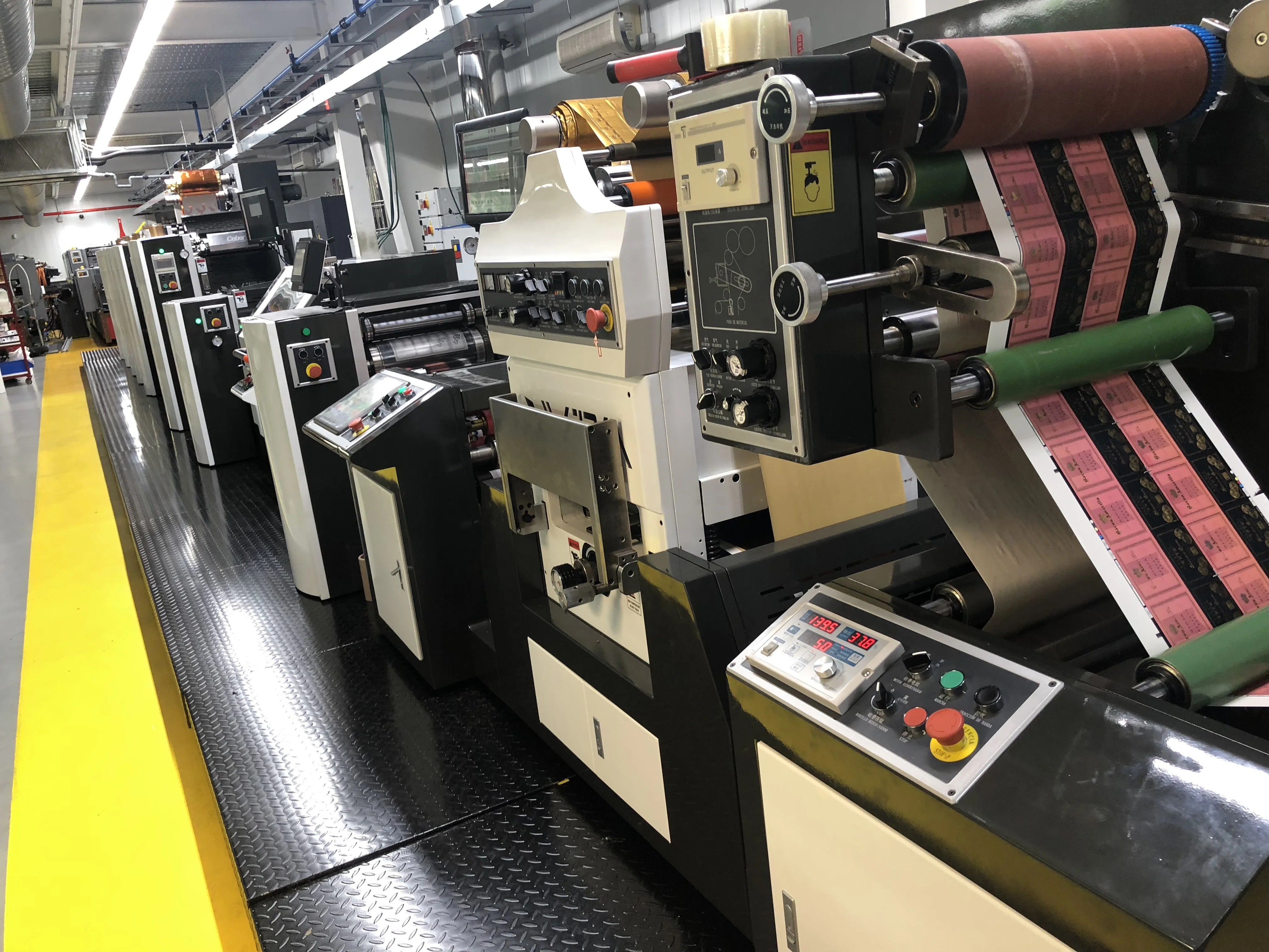 WJPS-350 Intermittent Alocohol Dampening Paper Sticker Film PVC PET  Label Offset Printing Machine