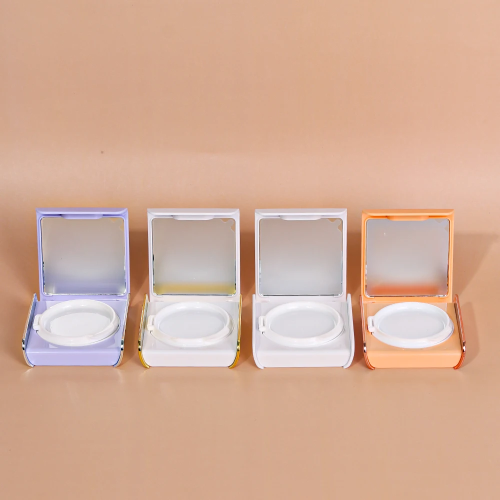 Unique Design Magnetic Square Powder Container Foundation Packaging Empty Makeup Foundation Air Cushion Compact Powder Case