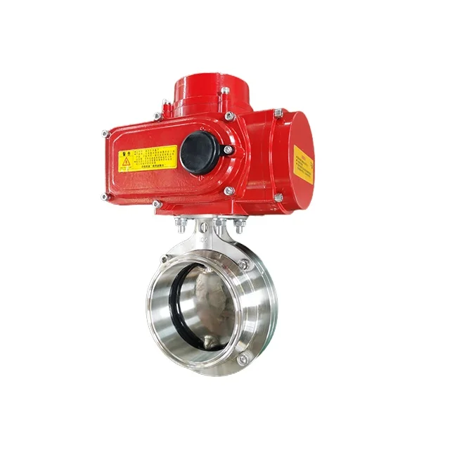 Factory Price Ductile Iron Wafer Type Motorized Butterfly Valve Electric Air Control