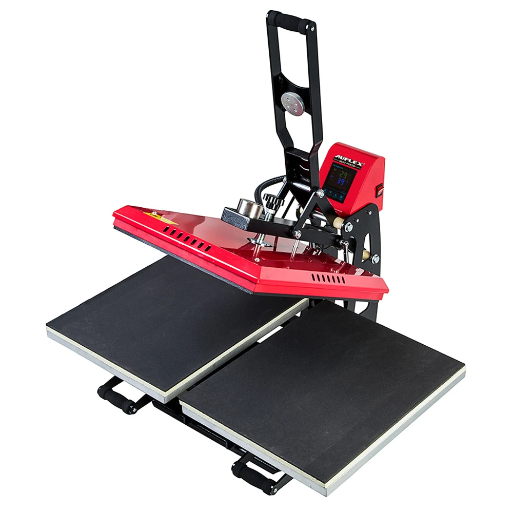 2018 New Generation Auto Open Double Working Station Printing Tshirt Heat Press Machine For Textile Vinyl Plastic