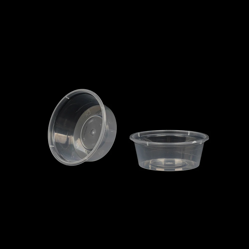 Microwavable Packaging box Disposable Food Container transparent Plastic bowl With Clear Lid