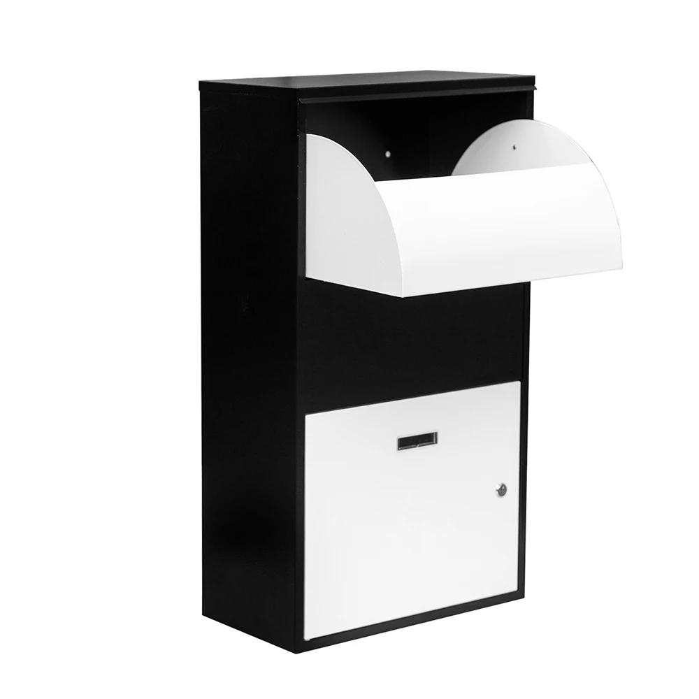 galvanized steel parcel delivery drop box waterproof storage box smart drop off pick up parcel box