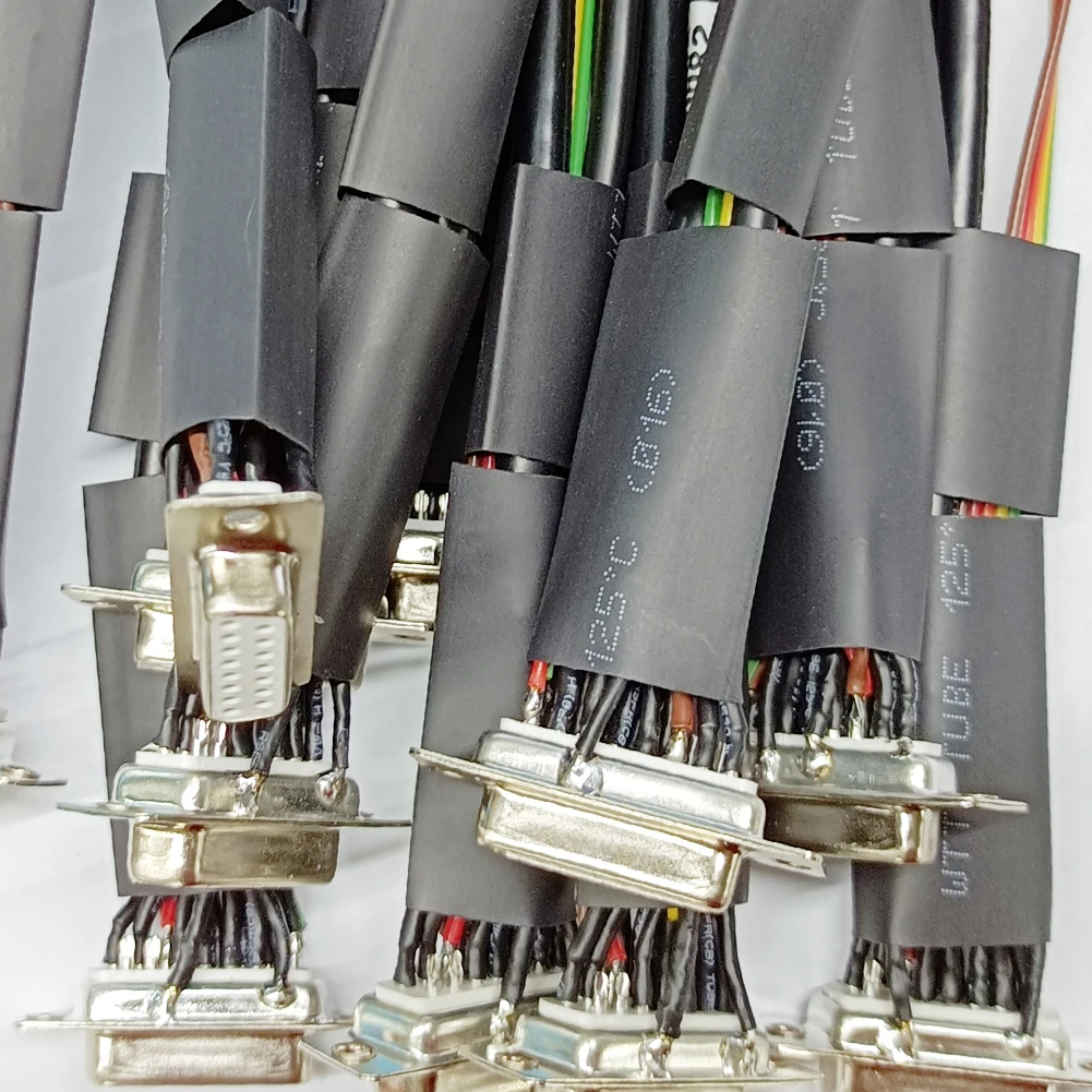 15 Pin VGA Interface OEM/ODM DB Double Row White Core Female PCB Industrial D-SUB Connector Wire Harness Customized