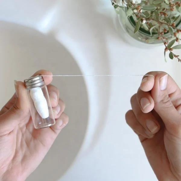 20m/30m Eco-friendly Biodegradable Vegan Corn Strach Dental Floss Manufacturers