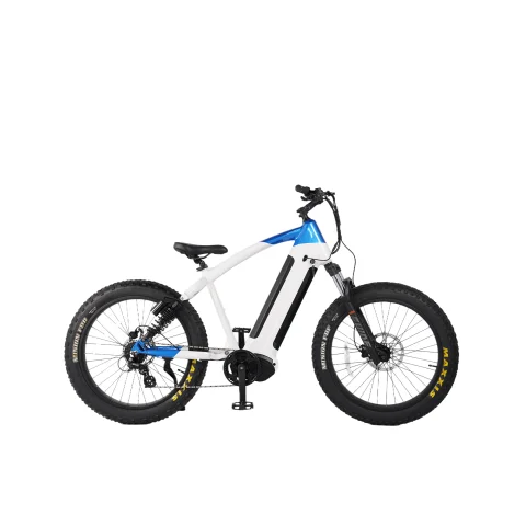 2024 New Style Fat Tire E Bike 48v Electric Bike Full Suspension Electric Bicycle  7 Speed Electric Bike