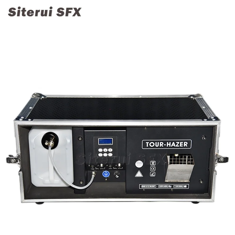 SITERUI SFX 2000w Mist Haze Machine Morning Fog with Flight case Support with DMX +remote Control for Disco and Stage Party