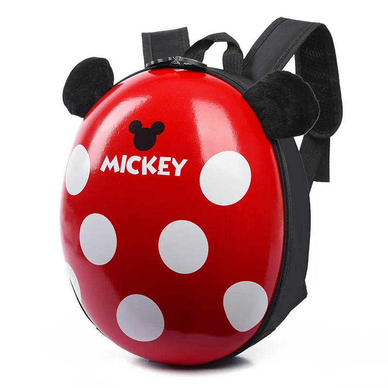 Cartoon Kindergarten Anti-Lost Schoolbag 2-6 Years Old Mickey Ladybug Children Bag Boys and Girls Hard Shell Backpack for Kids