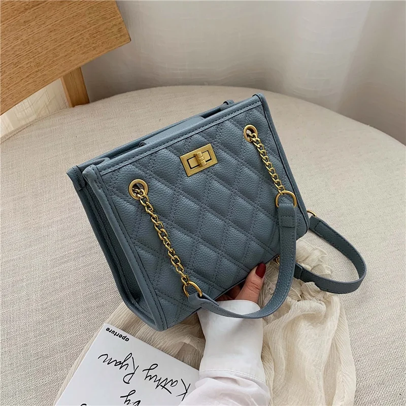 2021 Popular Designer OL PU Leather Purses Manufacturer Tote Shoulder Bags Women Handbags Luxury Ladies in Bulk
