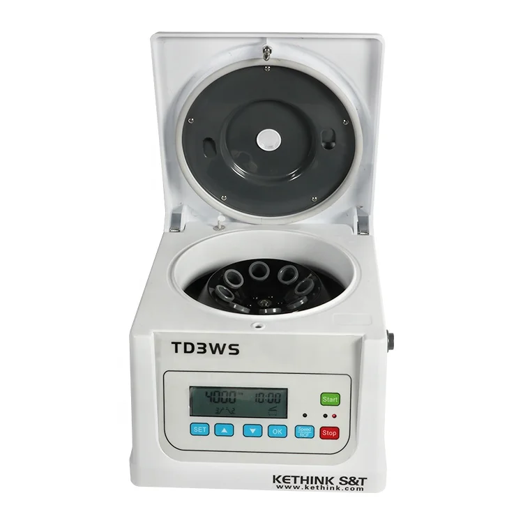 TD3WS low speed portable mini centrifuge with angle rotors 5ml, 7ml,10ml, 15ml, 20ml tubes