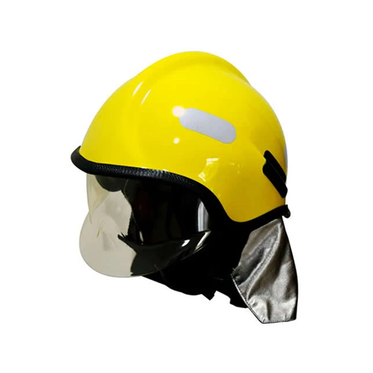 
Fire Resistant Flame Retardant Reinforced Nylon Man Safety Fire Fighter Helmet 