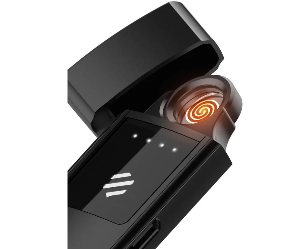 НОВАЯ тонкая зажигалка с usb-зарядкой Электронная сенсорным экраном маленькая перезаряжаемая электрическая ветрозащитная подарок для мужчин