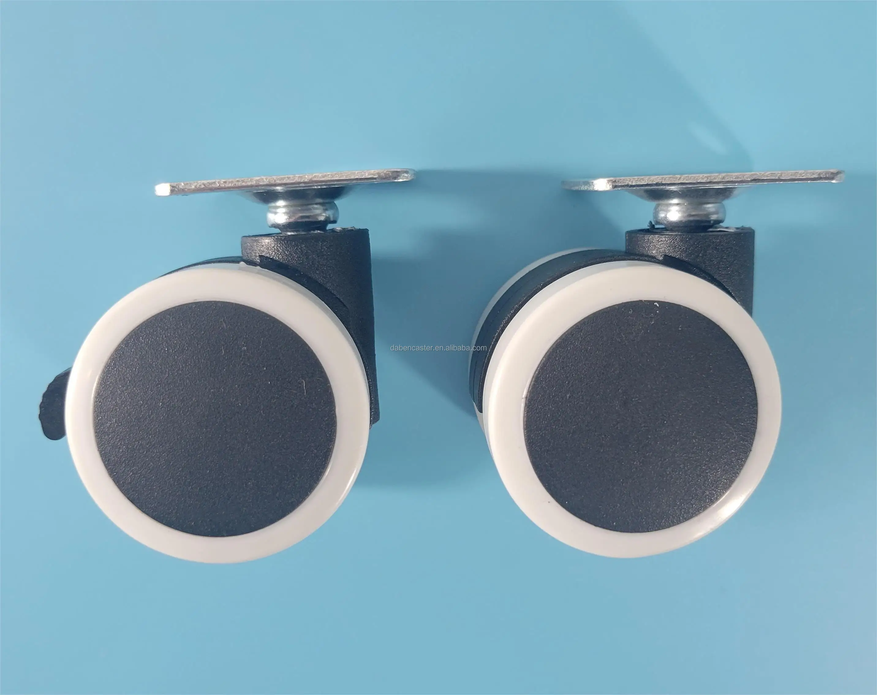 55mm Pin stem double wheels caster for furniture caster chair and table wheels