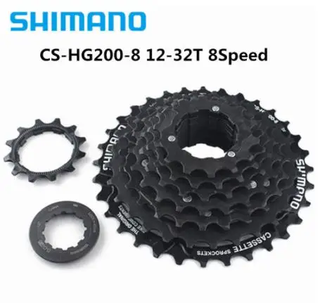 
CS-HG200-8 flywheel 8 speed / 24 speed mountain bike card flywheel 12-32T black brand new original 