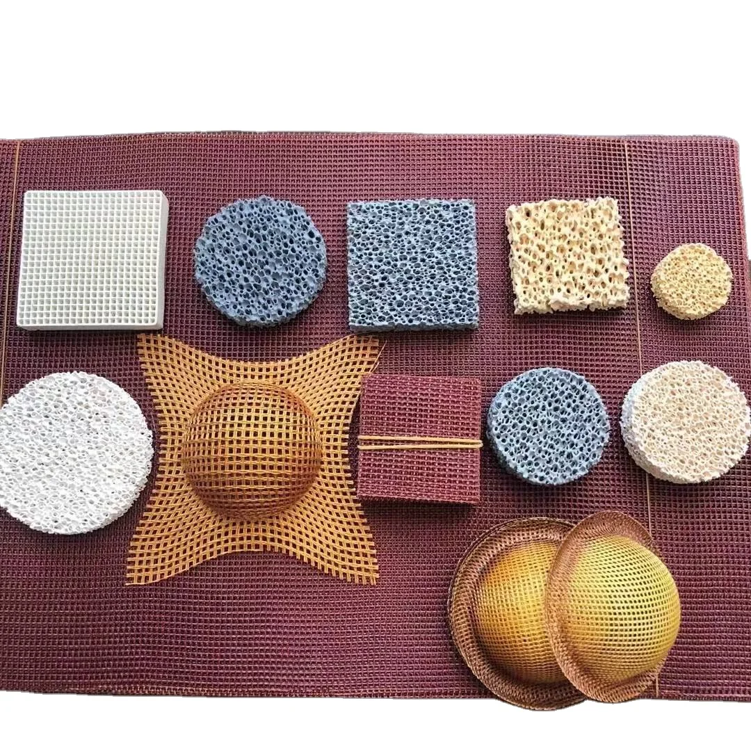 Foundry  mesh  Zic ceramic  foam  Sic Ceramic foam filters  tube filters plates filters