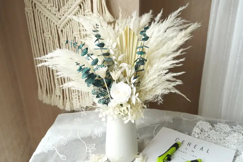 Every Love vase filler natural  decor Dried flower bouquet Pampas Grass for Arrangement home decoration home