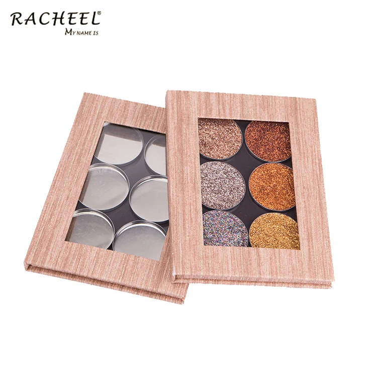 RACHEEL DIY Empty Eyeshadow Eye Makeup Magnetic Palette Packaging Private Label