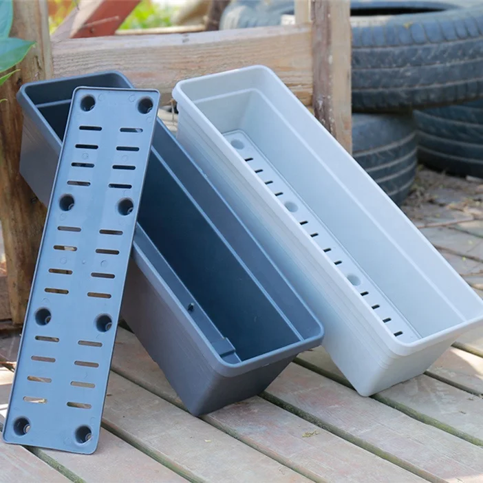 Balcony Windowsill Patio Plastic Flower Long Bridge 60 Outdoor Windowsill Planter Box