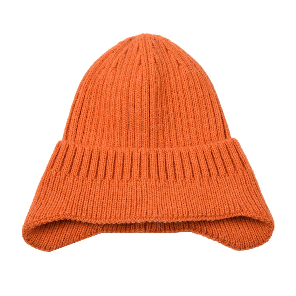 Outdoor Knit Hat Winter Earflap Beanie Warm Winter Hats Cover Ears Skull Watch Cap Beanie Caps for Women Men