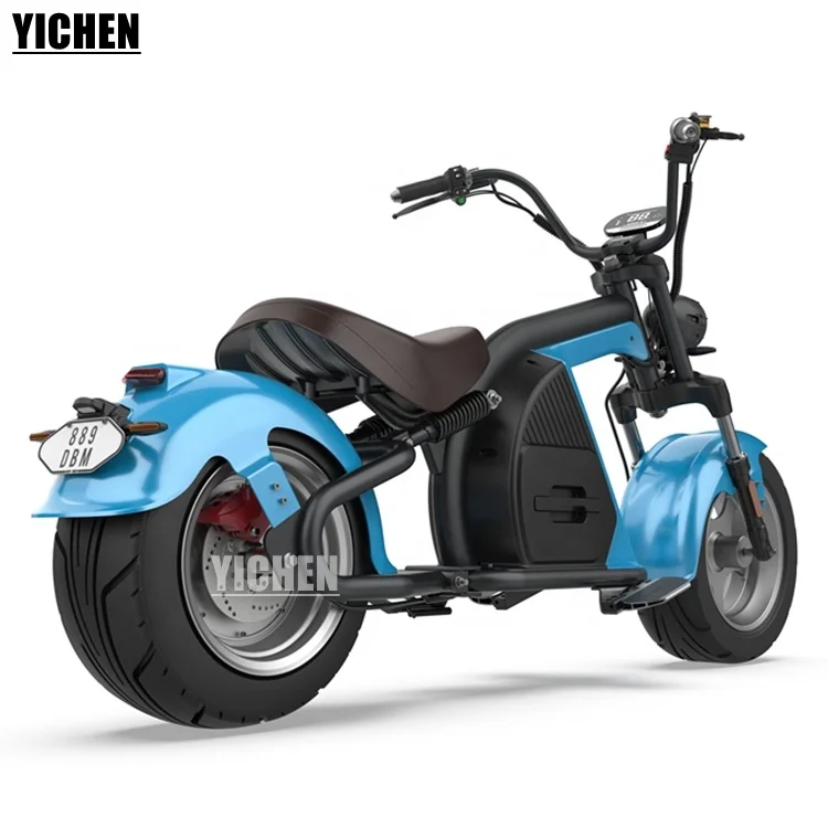 YICHEN Motos Electricas 2000w X2 Chopper Holland Hydraulic Disc Brake Adult Citycoco Electric Scooter for Adult with EEC COC