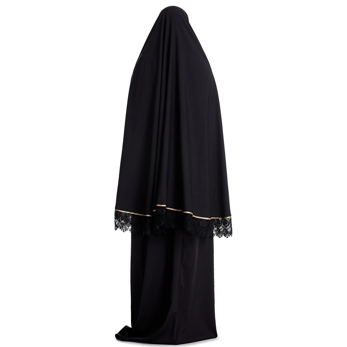 Dubai Perlage Veil Kaftan Style Dressing Gowns Muslim Dress Women Islamic Clothing 2 piece traditional muslim clothing Abaya