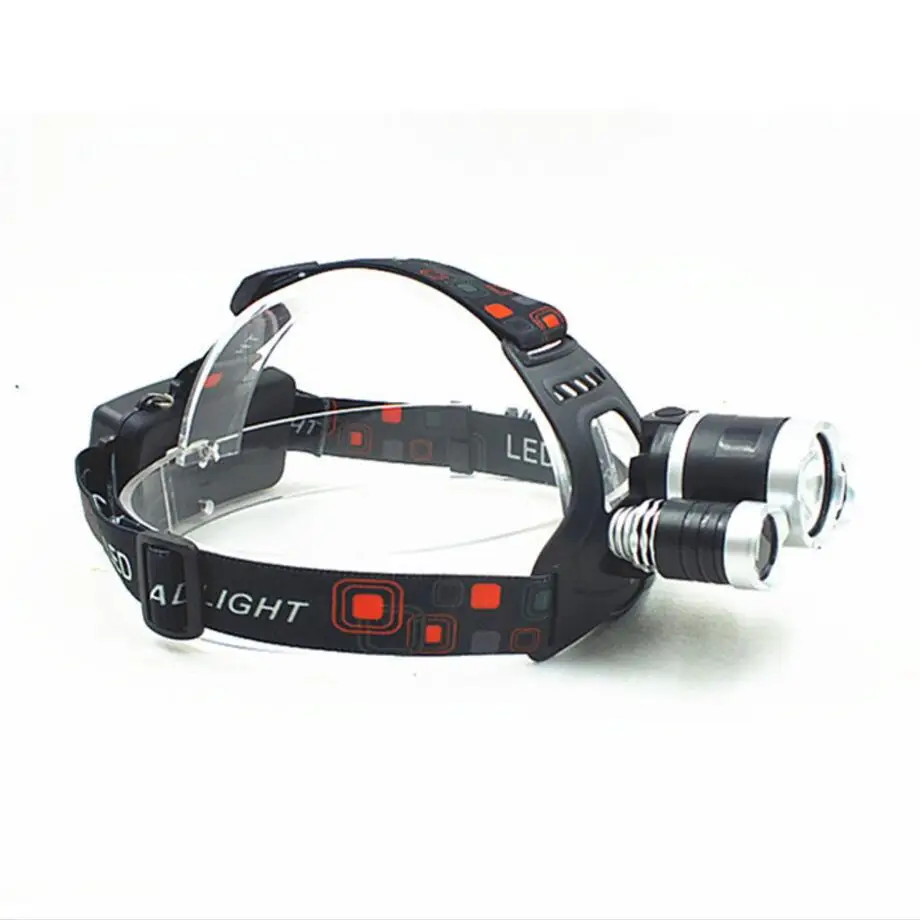 Waterproof LED Head Lamp Head Mounted Flashlight for Camping Fishing Hunting or Outdoor Works at Night