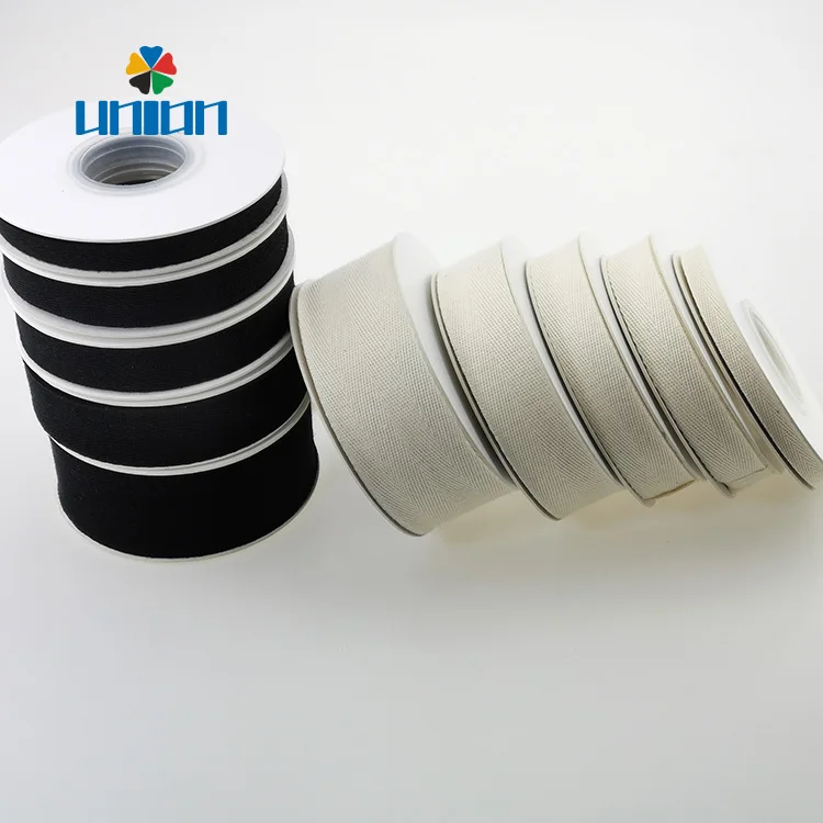 Wholesale  Customized Printed Eco-friendly 100%  Cotton Ribbon Twill ribbon