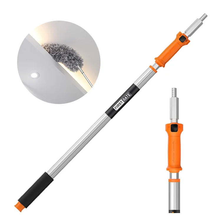 Extendable Poles 3.4Ft To 7Ft Shock Proof Painter Roller Aluminum Pole Extension Pole
