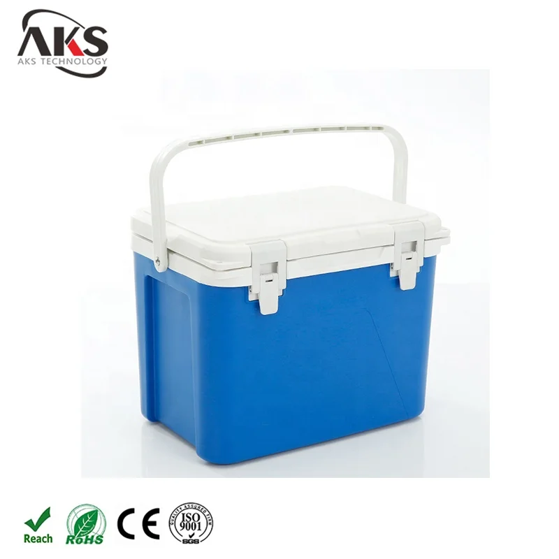 10L 12L 17L Locked Vaccine Medical Transport Cooler Box PU Material Carrier Cold Box