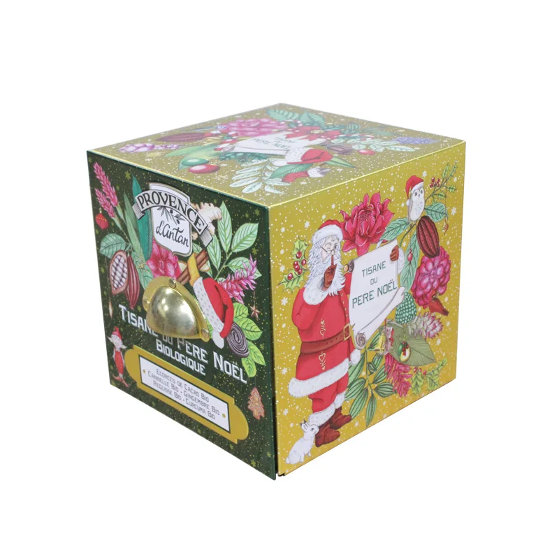 OEM Square biscuit tin box /gift metal custom printing tin box / Square cookie metal box Custom Gift Tin Box