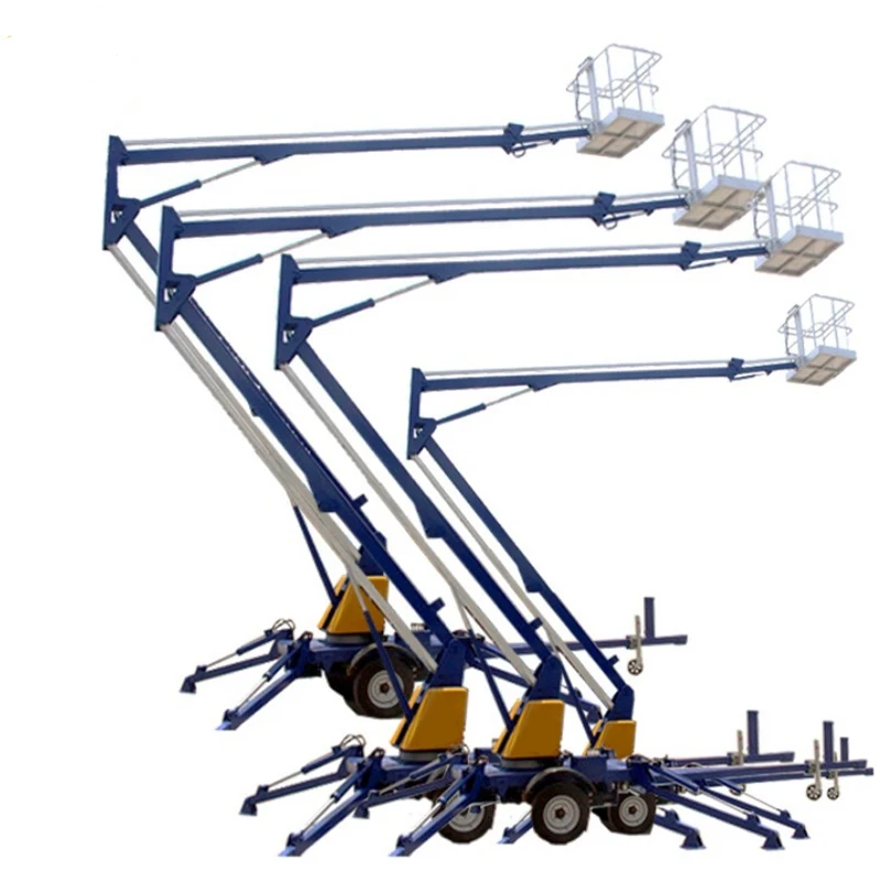Top quality telescopic towable boom lift air conditioner lift bucket lifter